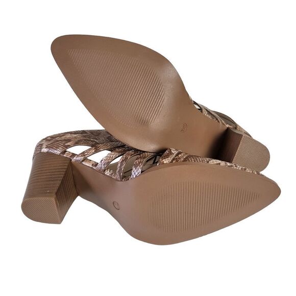 NWOT Comfort Est 1946 Snake Print Mules Size 10W - Picture 8 of 8